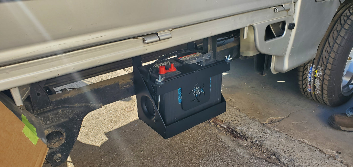 Passenger side battery box