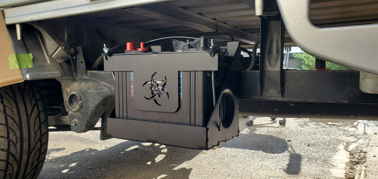 Passenger side battery box